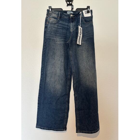 refuge Denim - Refuge Denim NWT Jr's Size 3 Super Baggy Low Rise 90s Y2K Inspired Blue Jeans
